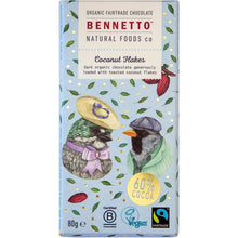 Bennetto - Organic Dark Chocolate Coconut Flakes 80g