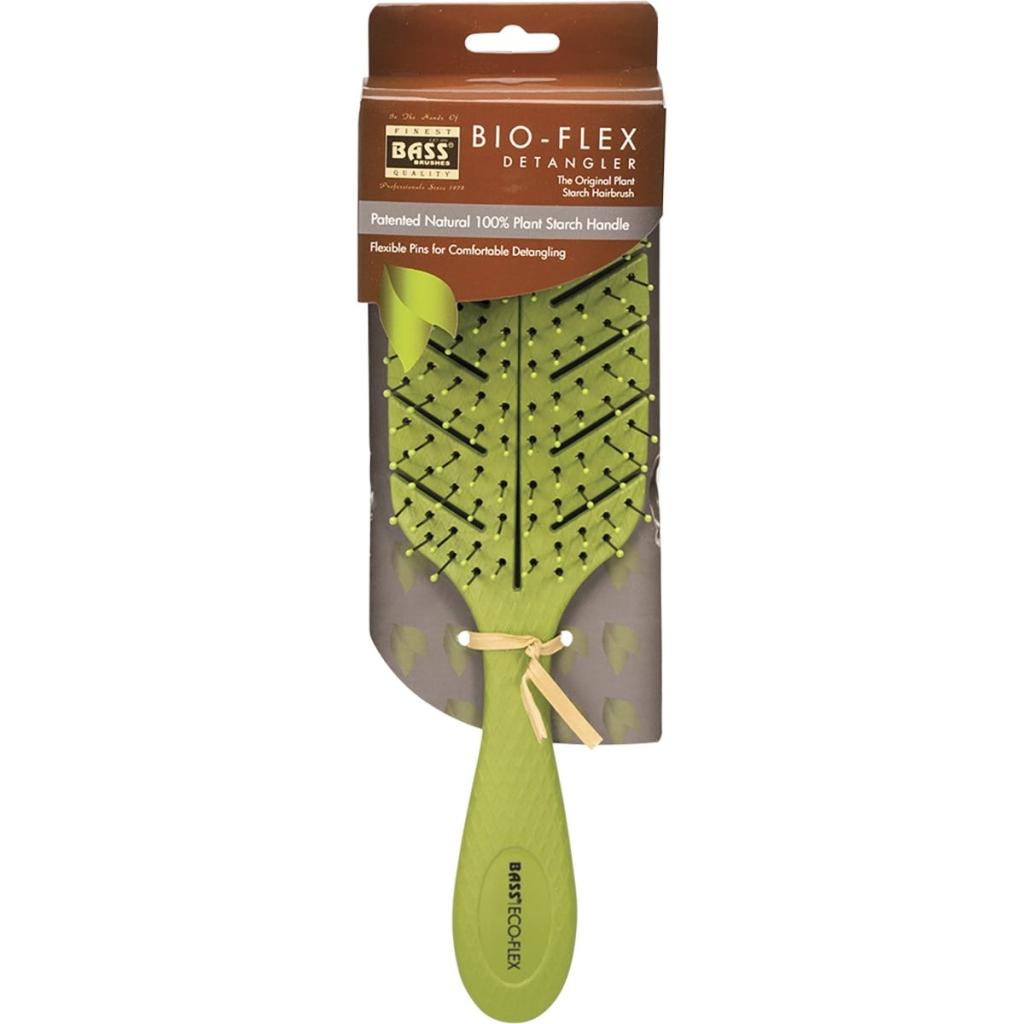 Bass - Bio-Flex Detangler Hair Brush Green