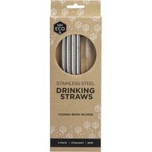 Ever Eco - Stainless Steel Straws Straight 4pk
