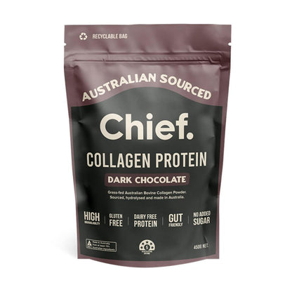 Chief Nutrition - Collagen Protein Powder Dark Chocolate 450g