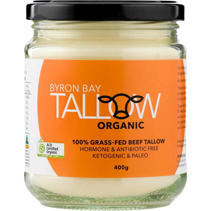 Byron Bay Tallow - Organic Grass Fed Beef Tallow 400g