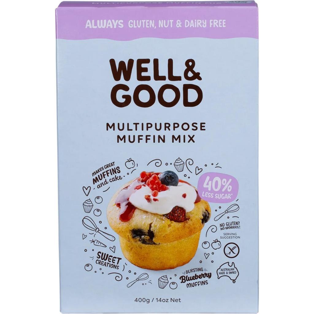 Well & Good - Multipurpose Muffin Mix 40% Less Sugar 400g