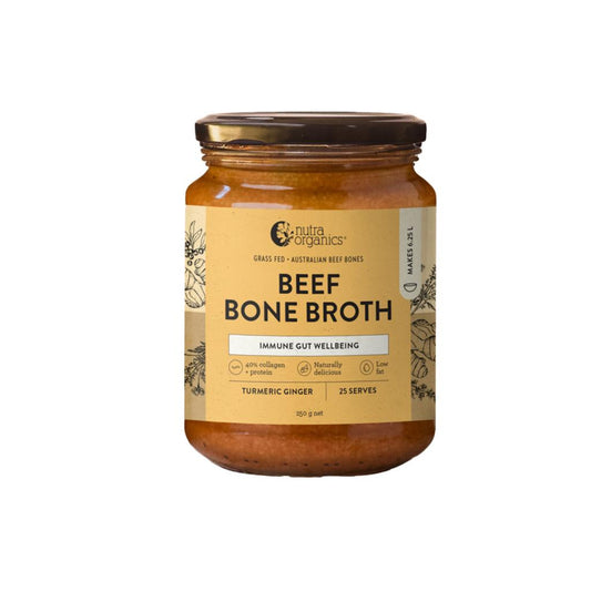 Nutra Organics - Beef Bone Broth Concentrate - Turmeric Ginger 250g