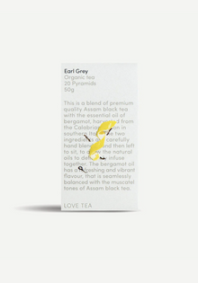 Love Tea - Earl Grey Organic 20 Pyramid Tea Bags 50g