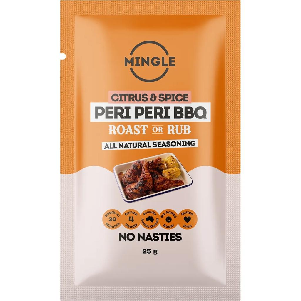 Mingle - Peri Peri BBQ Roast or Rub Seasoning 25g