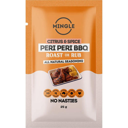 Mingle - Peri Peri BBQ Roast Or Rub All Natural Seasoning 25g