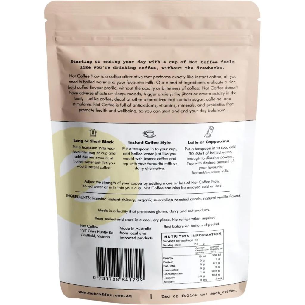 Not Coffee - Instant Coffee Alternative Vanilla 120g