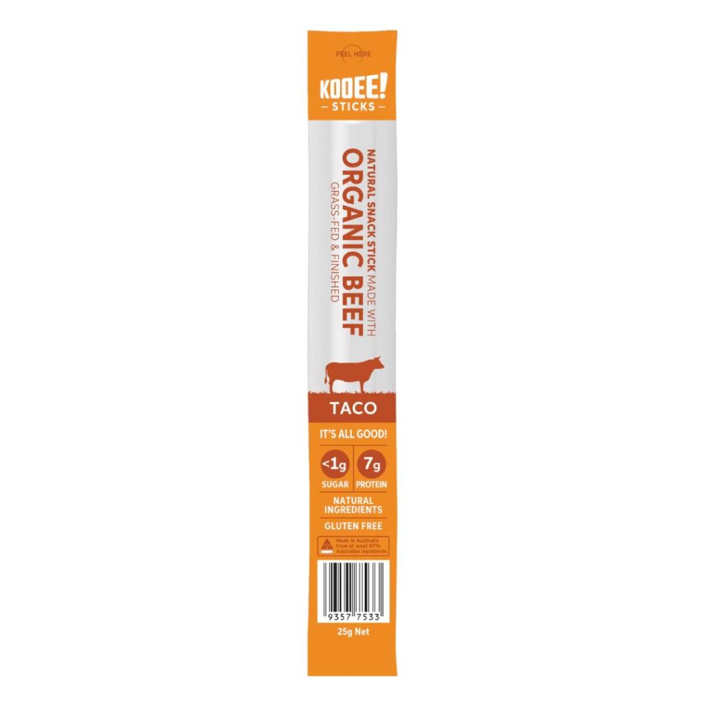 Kooee - Organic Beef Snack Stick Taco 25g