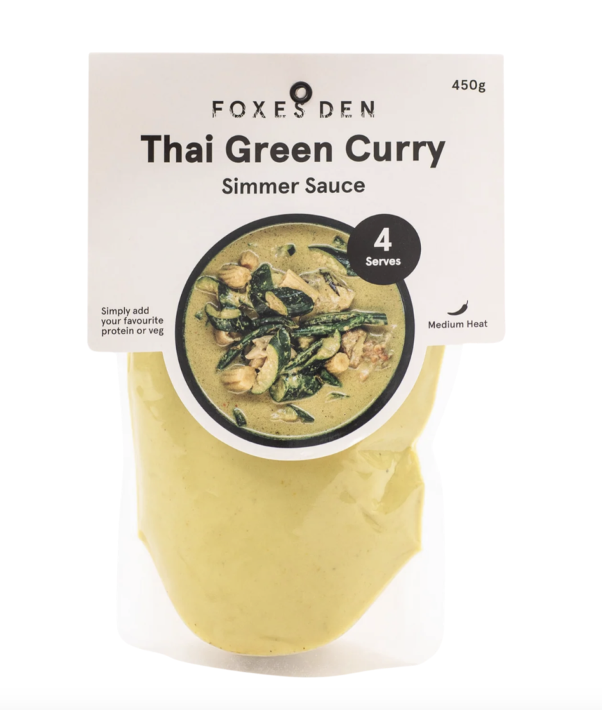 Foxes Den - Thai Green Simmer Sauce 450g