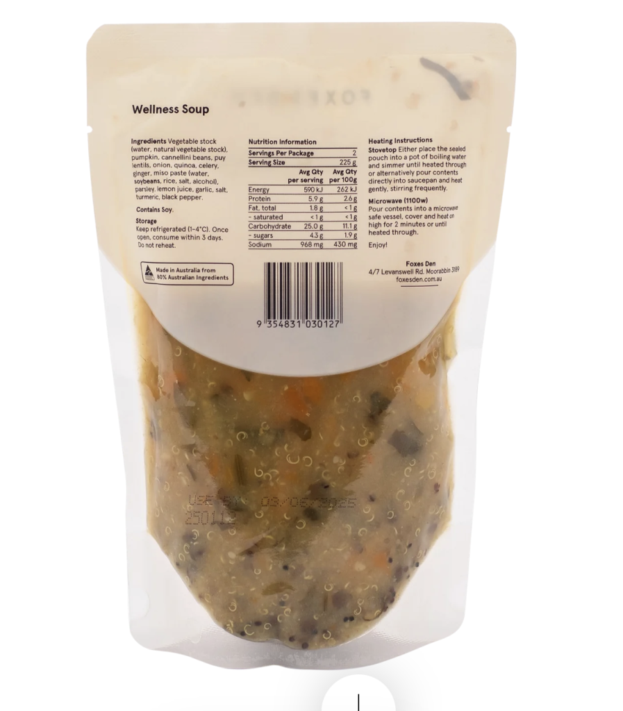 Foxes Den - Wellness Soup 450g