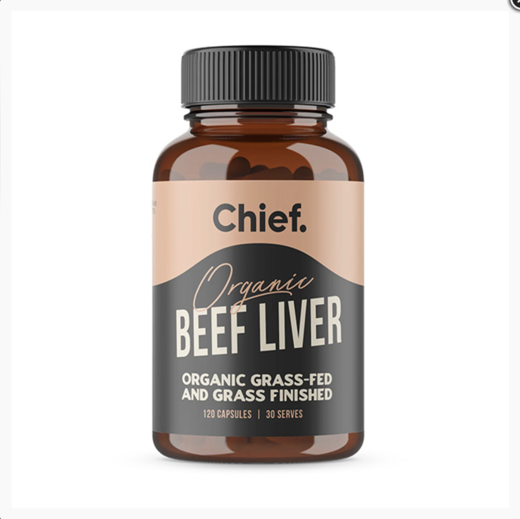 Chief Nutrition - Organic Beef Liver 120 Capsules