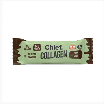 Chief Nutrition - Choc Mint Collagen Bar 45g