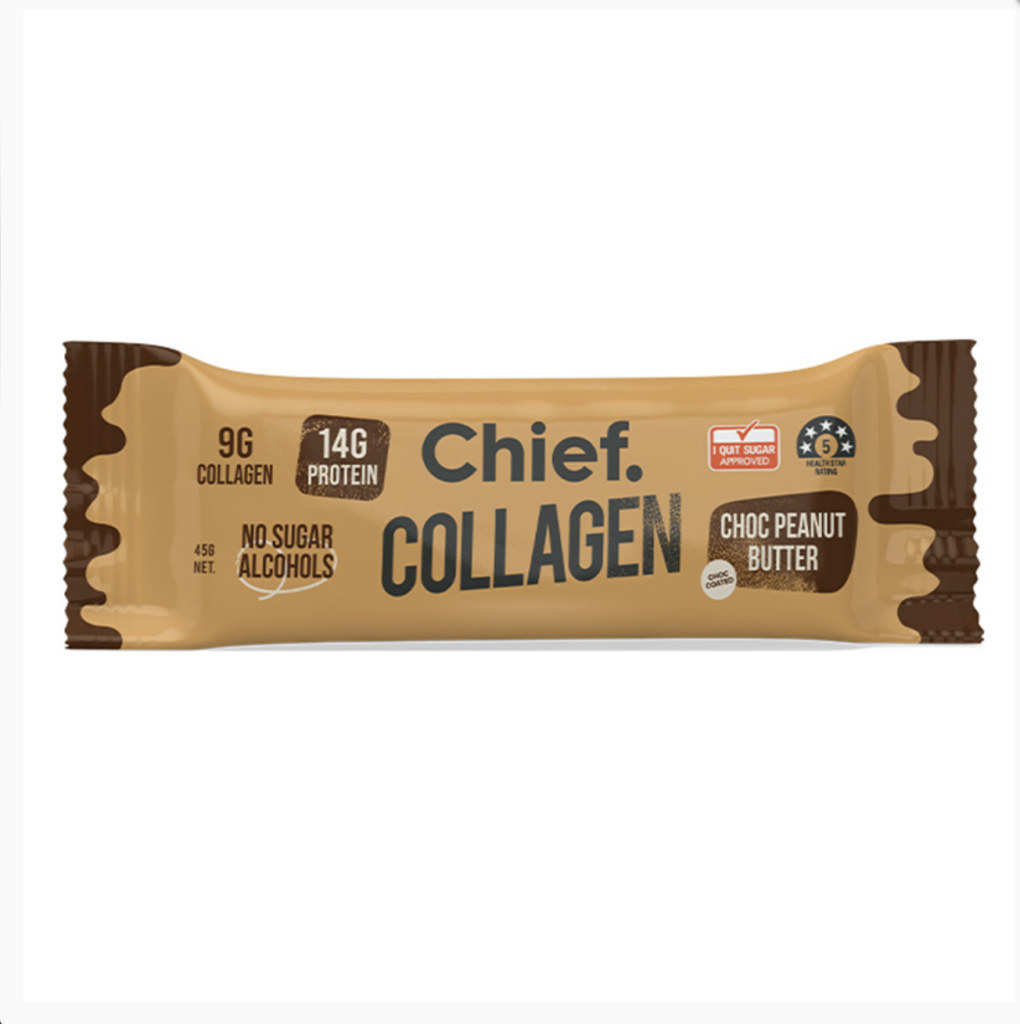 Chief Nutrition - Choc Peanut Butter Collagen Bar 45g