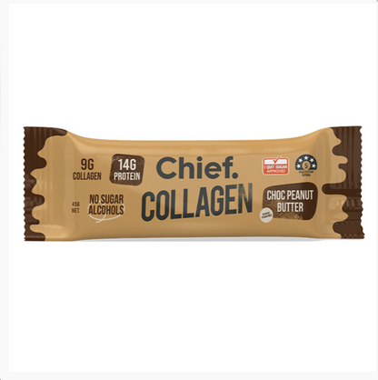 Chief Nutrition - Choc Peanut Butter Collagen Bar 45g