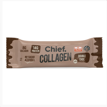 Chief Nutrition - Double Choc Collagen Bar 45g
