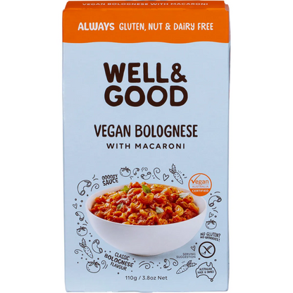 Well & Good - Vegan Bolognese with Macaroni 110g