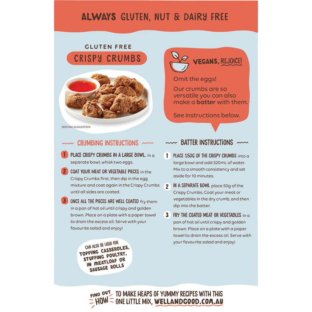 Well & Good - Crispy Crumbs Southern Style 300g