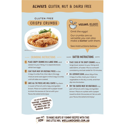 Well & Good - Crispy Crumbs 300g