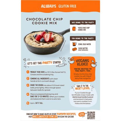 Well & Good - Chocolate Chip Cookie Mix 400g