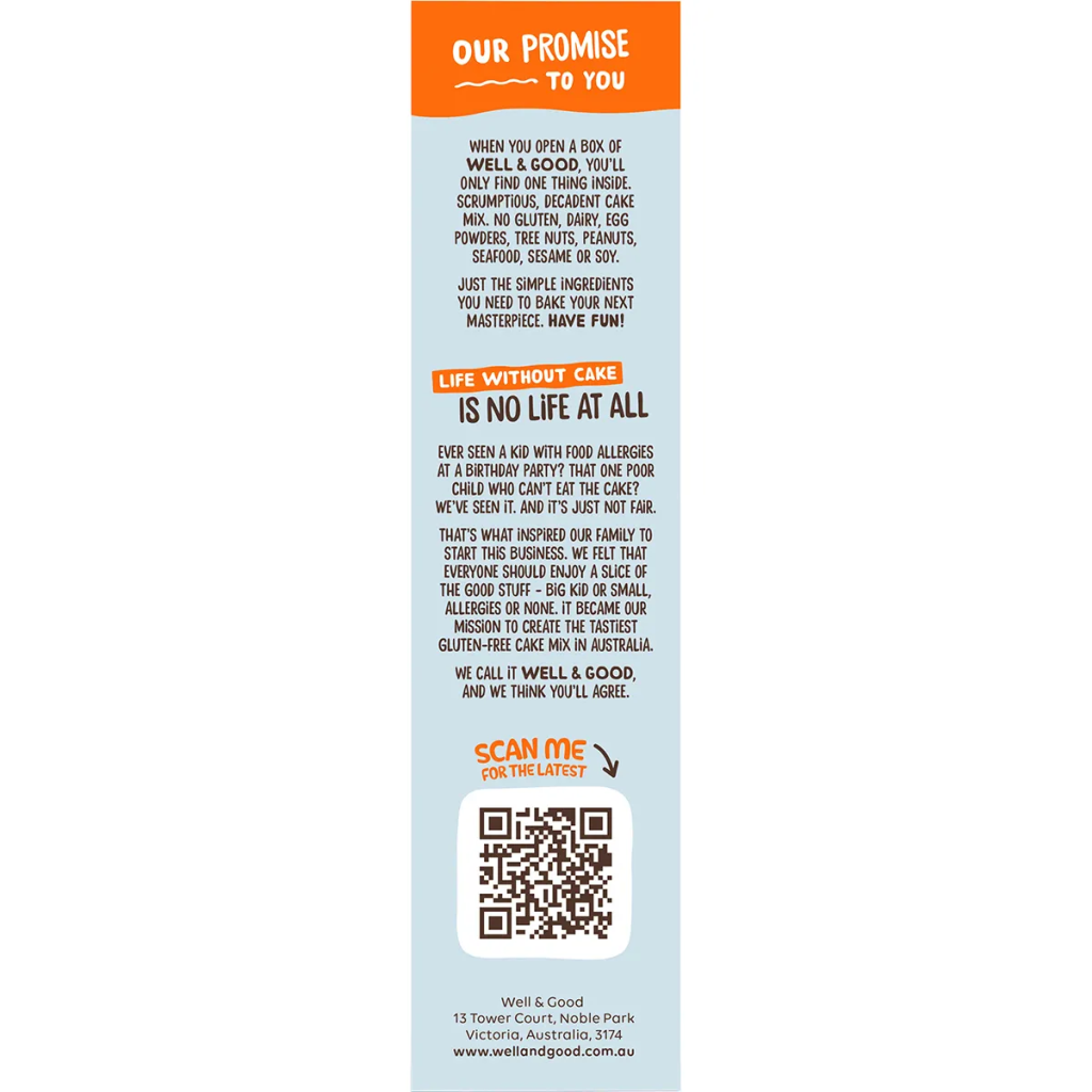 Well & Good - Chocolate Chip Cookie Mix 400g