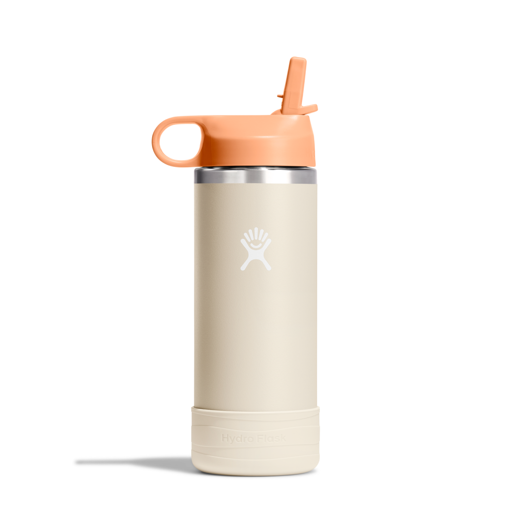 Hydro Flask - 18 Oz Kids Wide Mouth Straw Cap And Boot Coconut