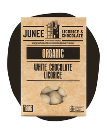 Junee - White Chocolate Coated Licorice 180g