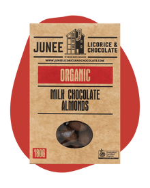 Junee - Milk Chocolate Almonds 180g