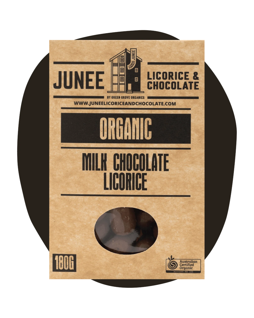 Junee - Milk Chocolate Coated Licorice 180g