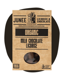 Junee - Milk Chocolate Coated Licorice 180g