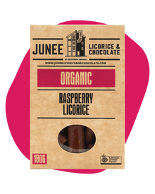 Junee - Organic Raspberry Licorice 180g