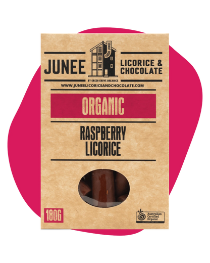 Junee - Organic Raspberry Licorice 180g