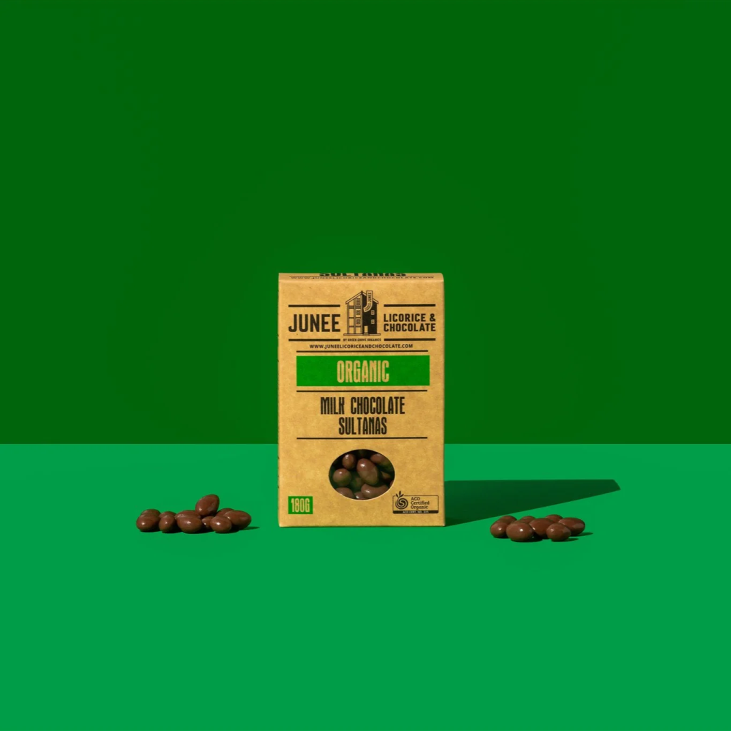 Junee - Milk Chocolate Sultanas 180g