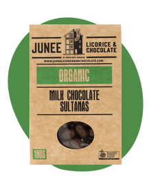 Junee - Milk Chocolate Sultanas 180g