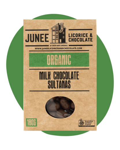 Junee - Milk Chocolate Sultanas 180g