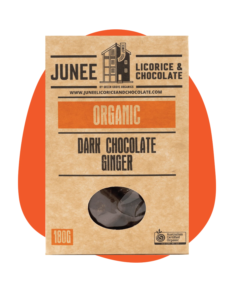 Junee - Dark Chocolate Coated Ginger 180g