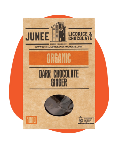 Junee - Dark Chocolate Coated Ginger 180g