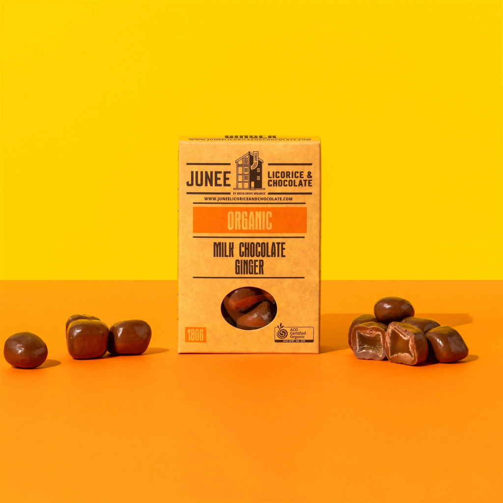 Junee - Milk Chocolate Coated Ginger 180g