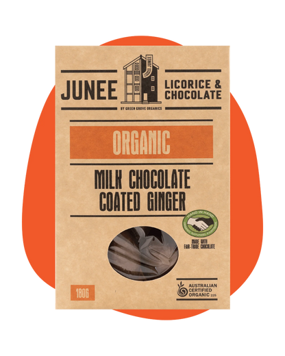 Junee - Milk Chocolate Coated Ginger 180g