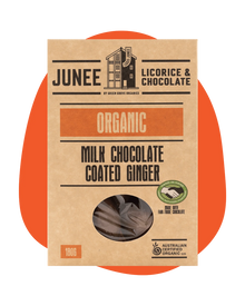 Junee - Milk Chocolate Coated Ginger 180g