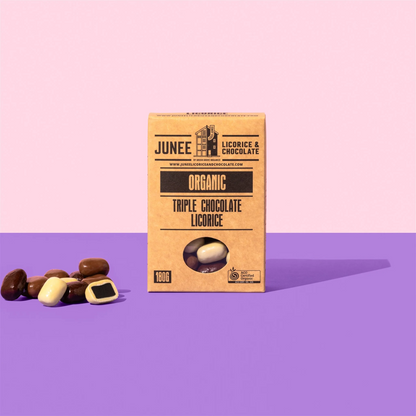 Junee - Triple Chocolate Coated Licorice 180g