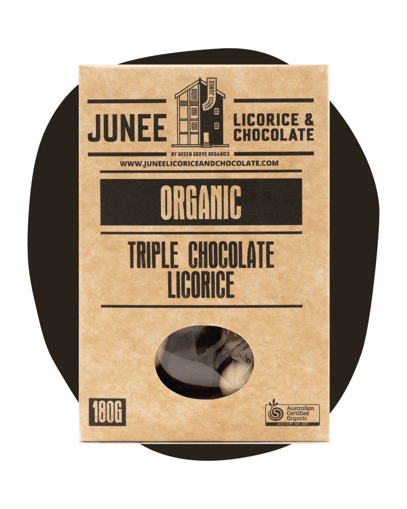 Junee - Triple Chocolate Coated Licorice 180g