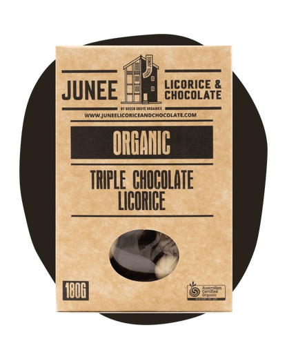 Junee - Triple Chocolate Coated Licorice 180g