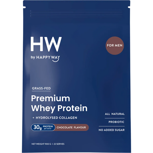 Happy Way - Men's Premium Whey Protein Powder Chocolate 900g