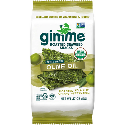 Gimme - Roasted Seaweed Snacks Olive Oil 6x5g