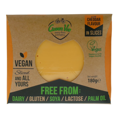 Green Vie - Cheddar Slices 180g