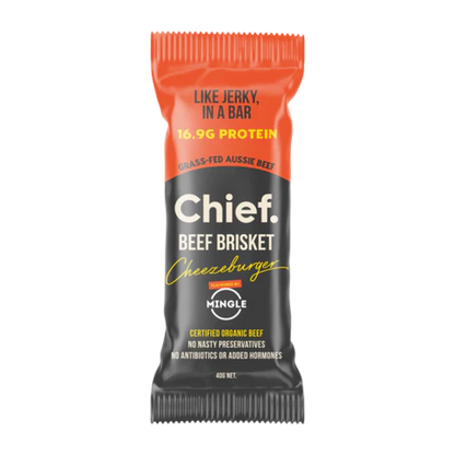Chief Nutrition - Grass Fed Beef Bar - Cheezeburger 40g