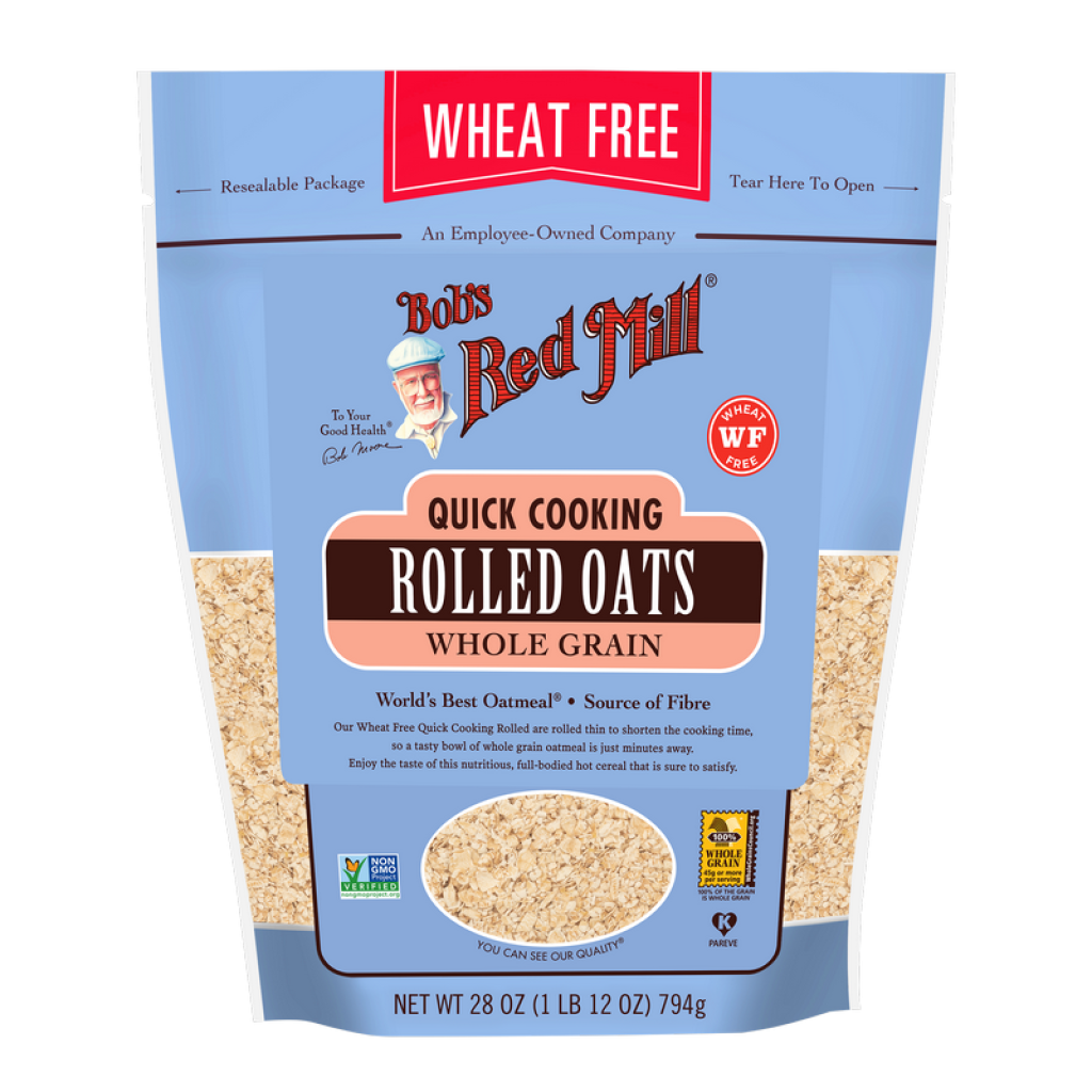Bob's Red Mill - Quick Cooking Rolled Oats Pure Wheat Free Pouch 794g