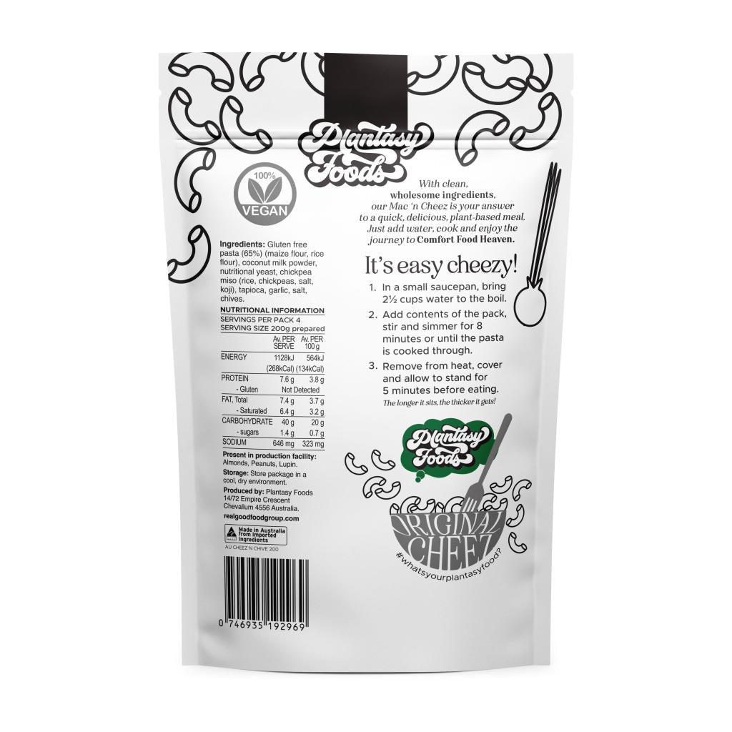 Plantasy Foods - Cheez N Chives Mac N Cheez 200g