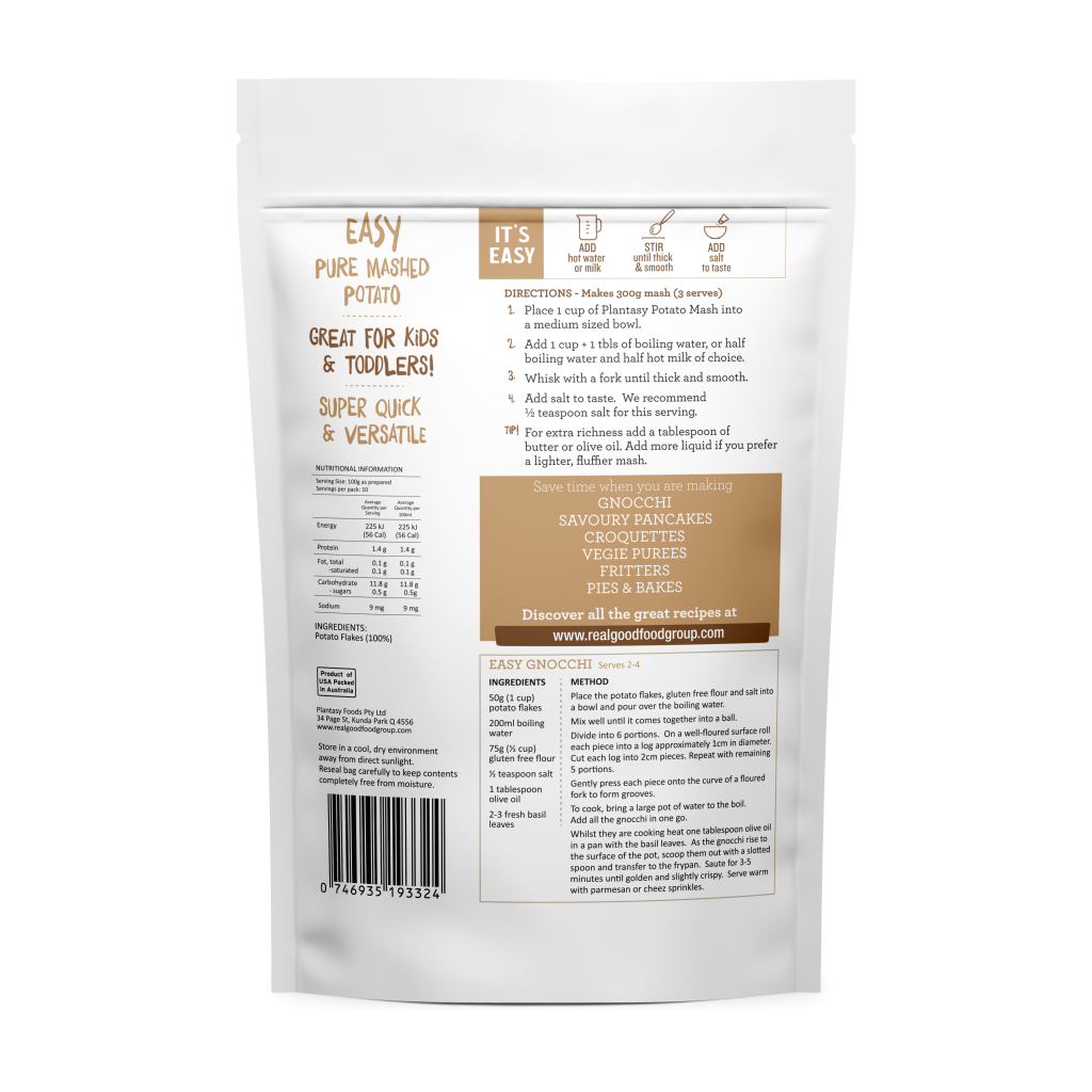 Plantasy Foods - Mash Pure Potato 150g