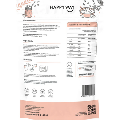 Happy Way - Vegan Protein Quick Oats Vanilla 700g
